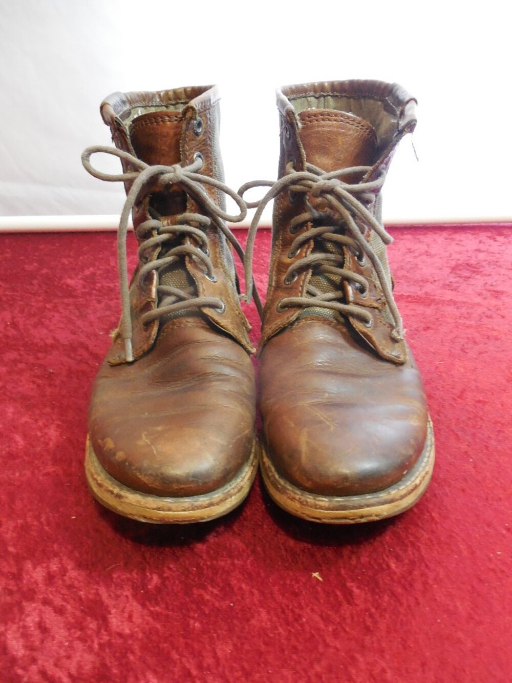 Caterpillar CAT Leather Mens Work Boots Size 9 NO. P713024